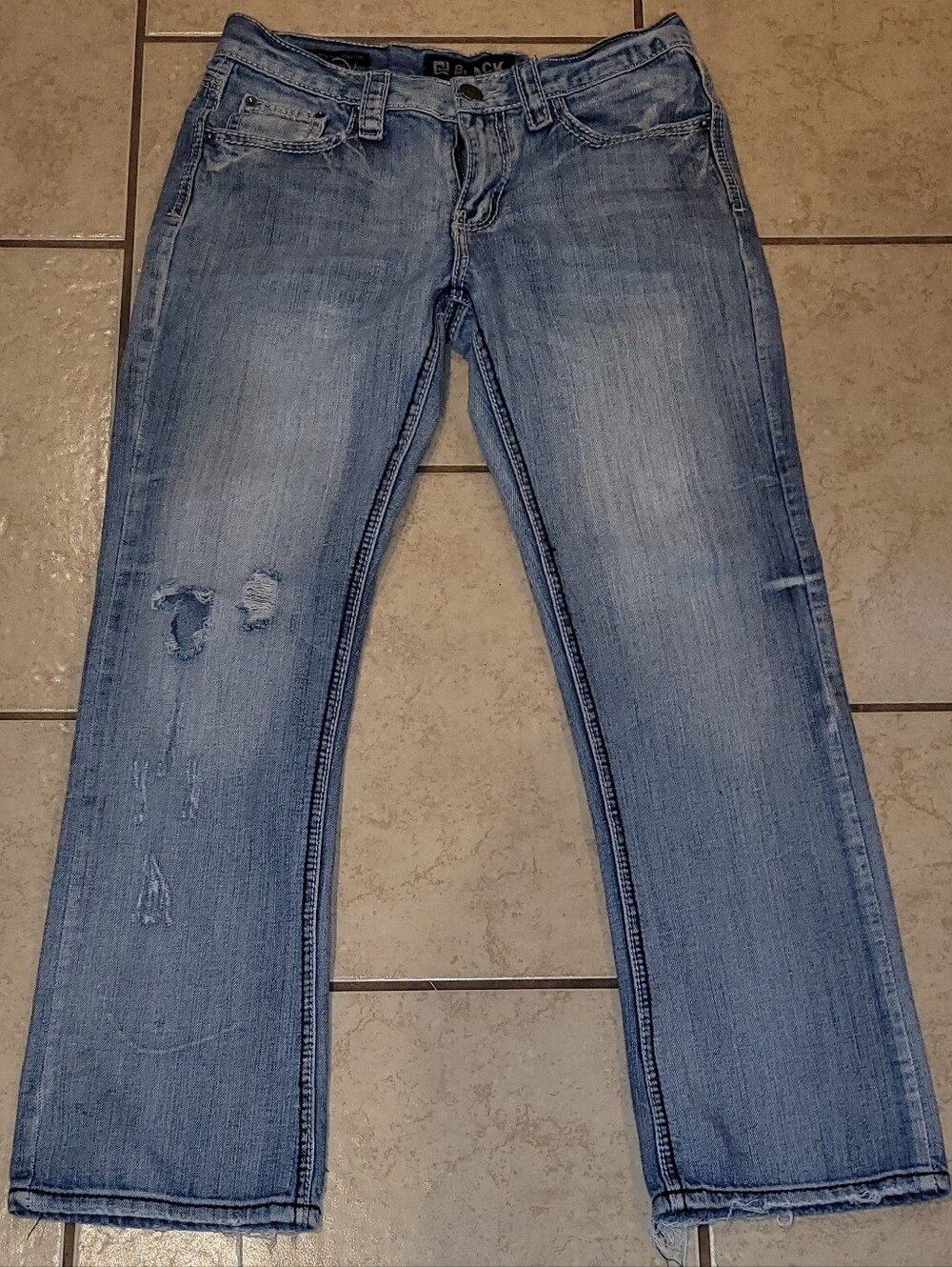 Black Light Blue Straight-Leg Men’s Jeans